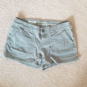 3 for $12 army green shorts mid rise